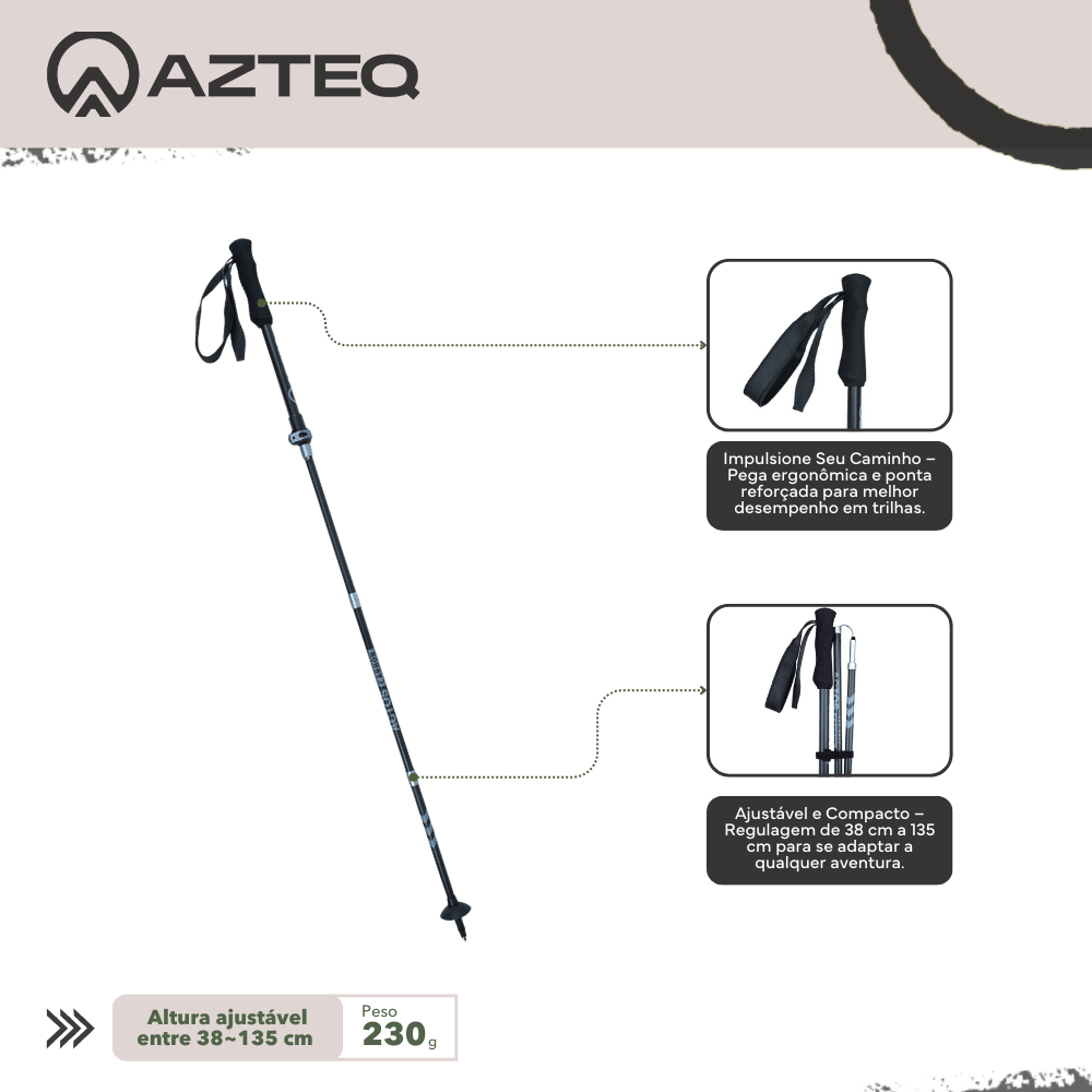 Bastão de caminhada Actos Pro Race Carbon