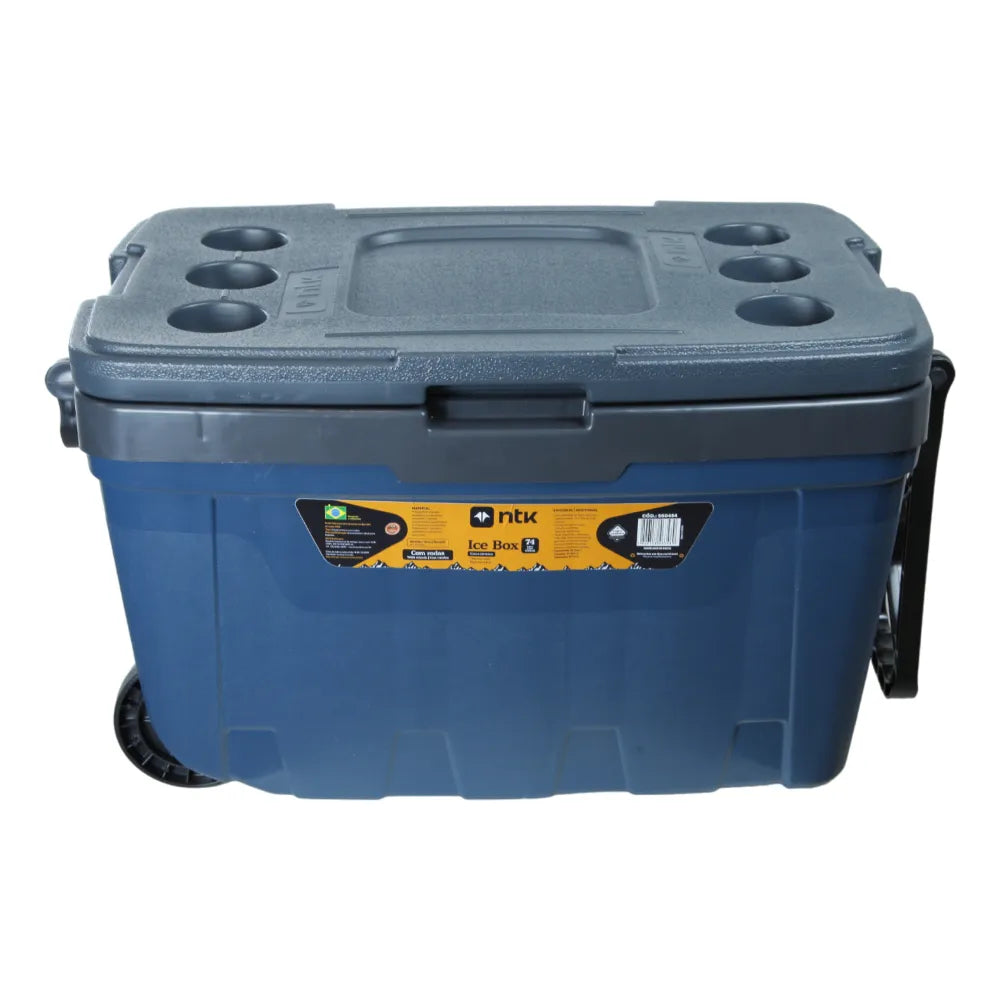 Caixa Ice Box Cooler 54Lt NTK c/rodas cinza