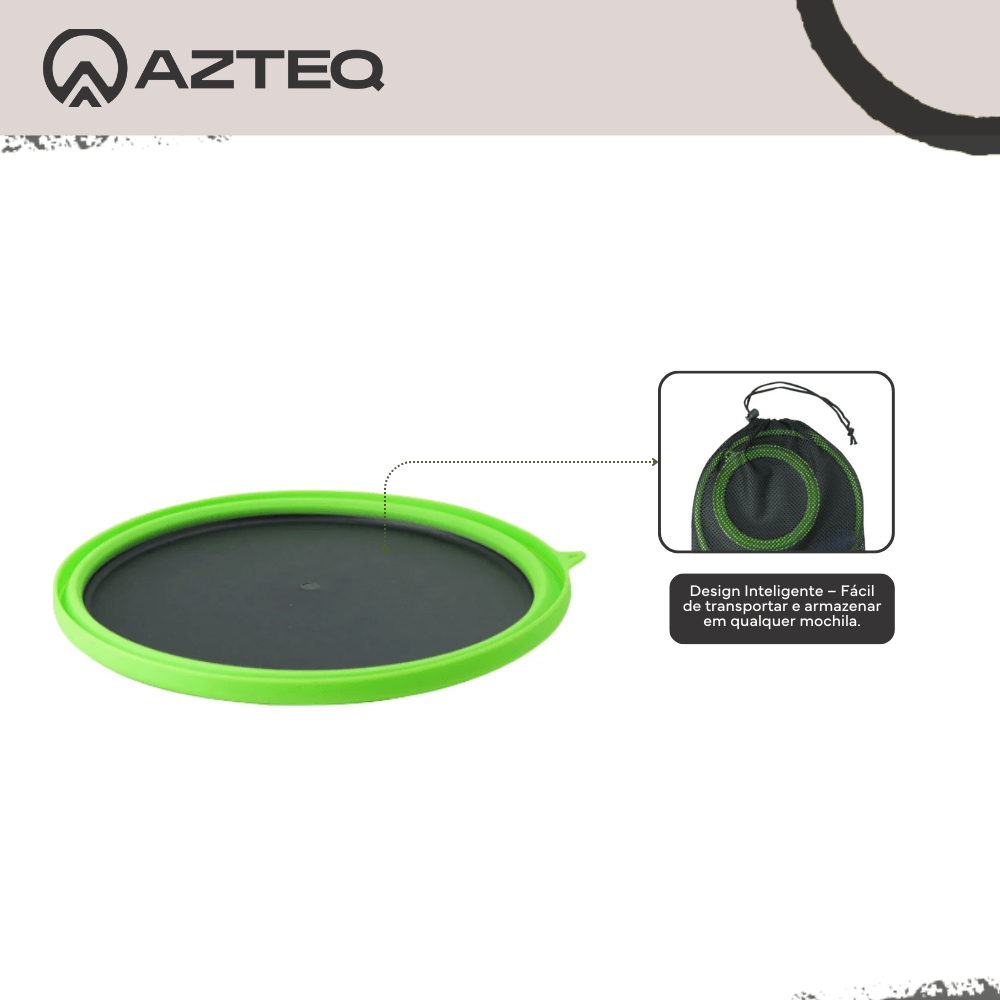 Kit dish conjunto de cozinha portatil dobravel com 3 peçasa-
