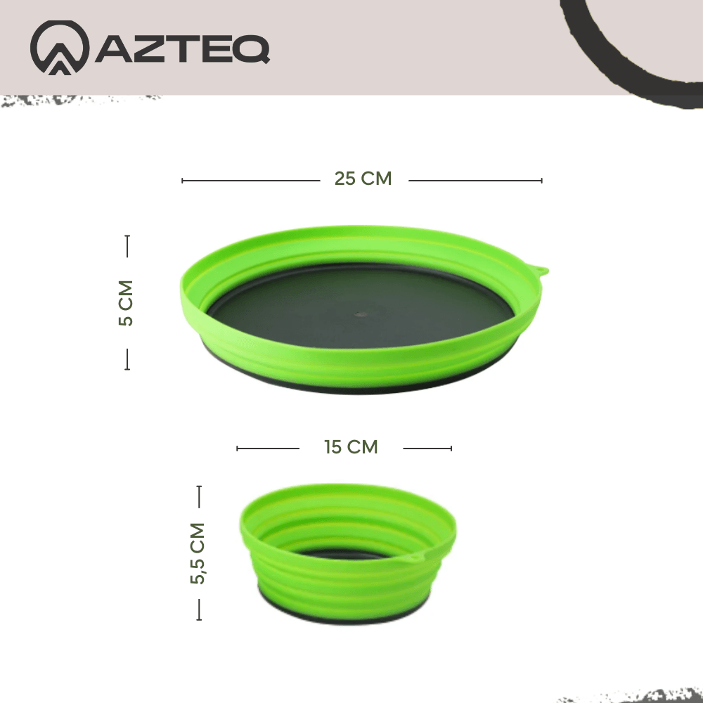 Kit dish conjunto de cozinha portatil dobravel com 3 peçasa-