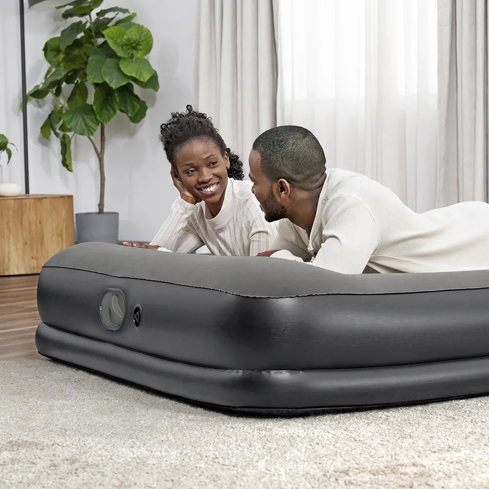 Colchão inflavel casal queen Tritech c/bomba 220v -