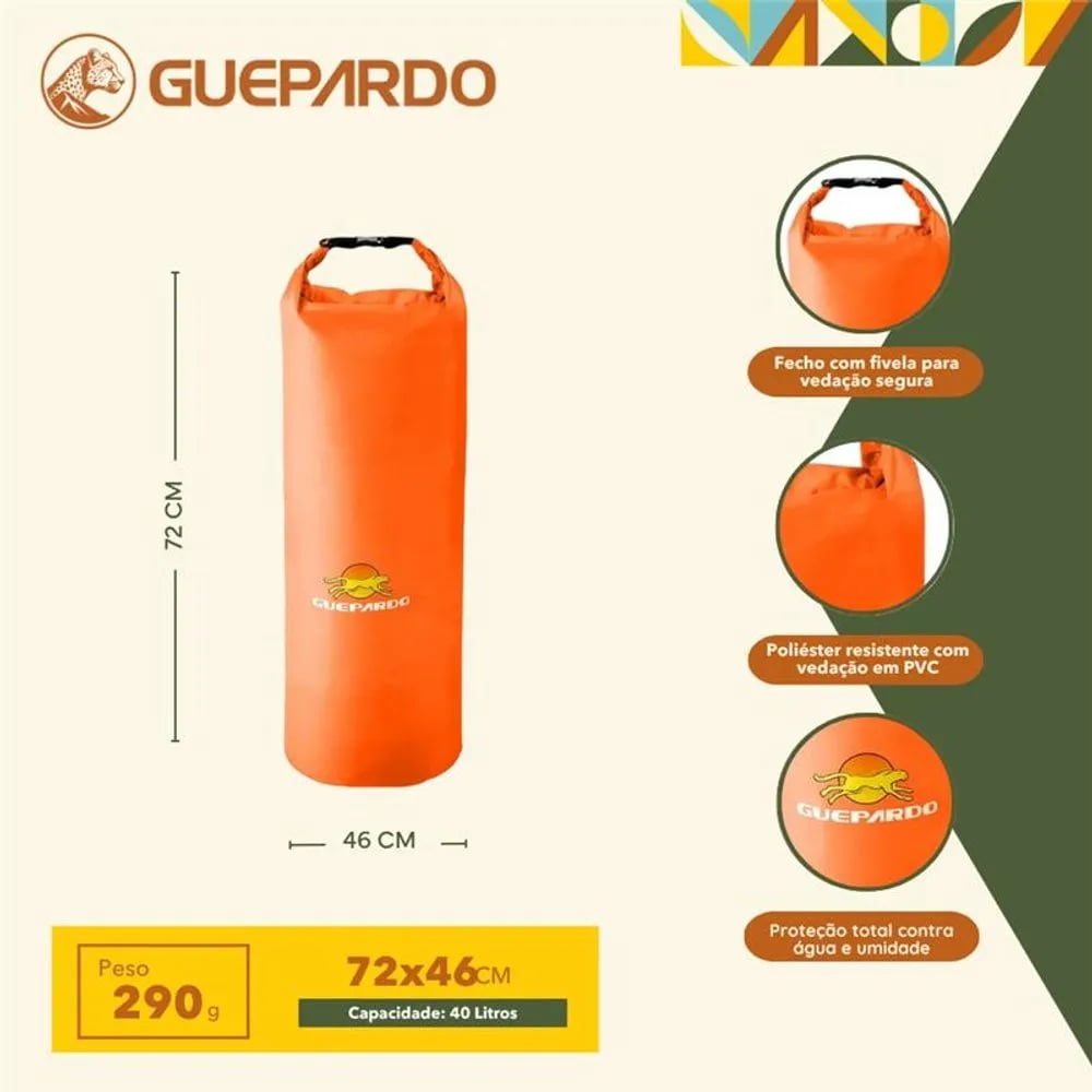 Saco Estanque 40L laranja