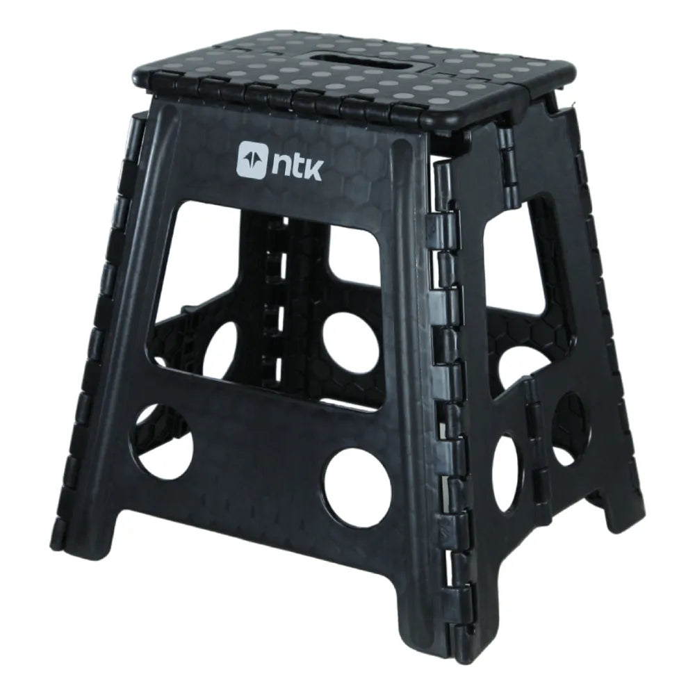 Banqueta dobrável para Camping Step 2 preto