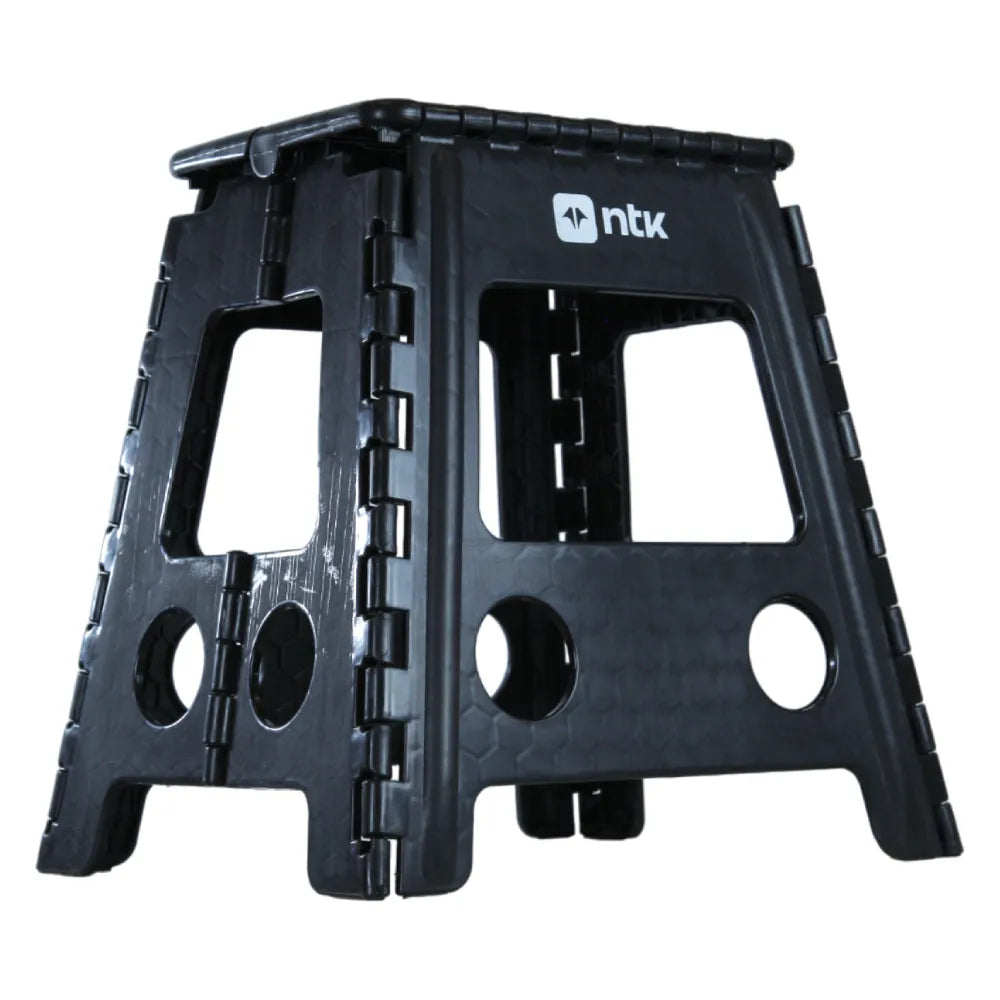Banqueta dobrável para Camping Step 2 preto
