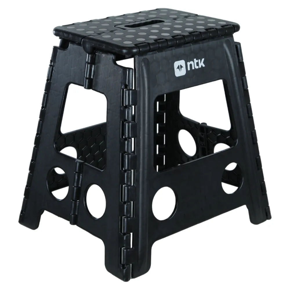 Banqueta dobrável para Camping Step 2 preto